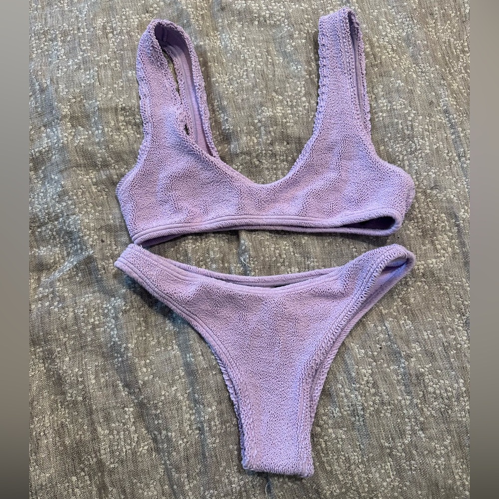 Love and bikinis super soft luxe lilac bikini set